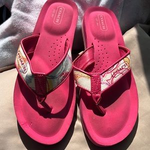 Coach flip flops